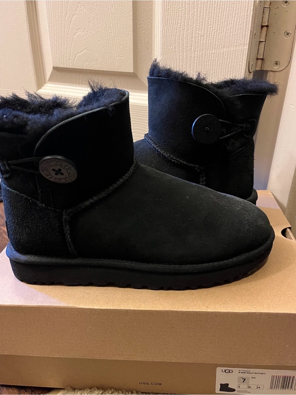 UGG Mini Button Booties - Black
